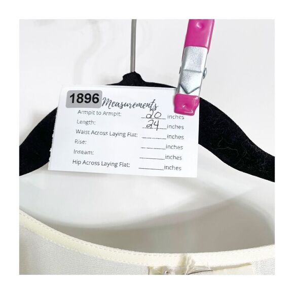 Ya Chiffon Sheer White Gemstone Embellished Top Blouse Ladies Medium New - Picture 3 of 7